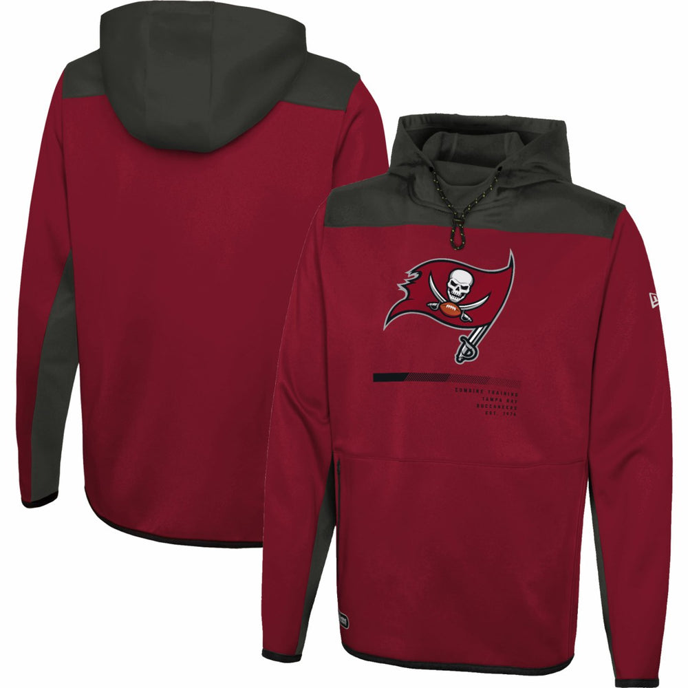 Tampa Bay Buccaneers New Era Combine Authentic Hard Hitter Pullover Hoodie