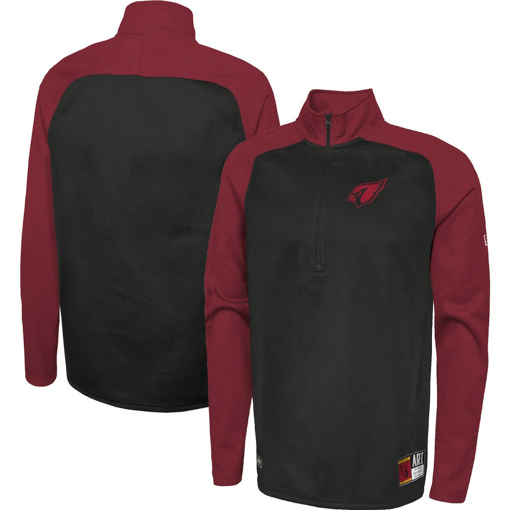 Arizona Cardinals New Era Combine Authentic O-Line Raglan Half-Zip Jacket