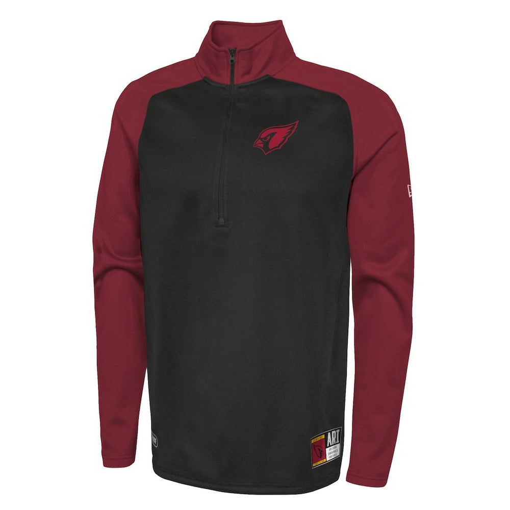 Arizona Cardinals New Era Combine Authentic O-Line Raglan Half-Zip Jacket