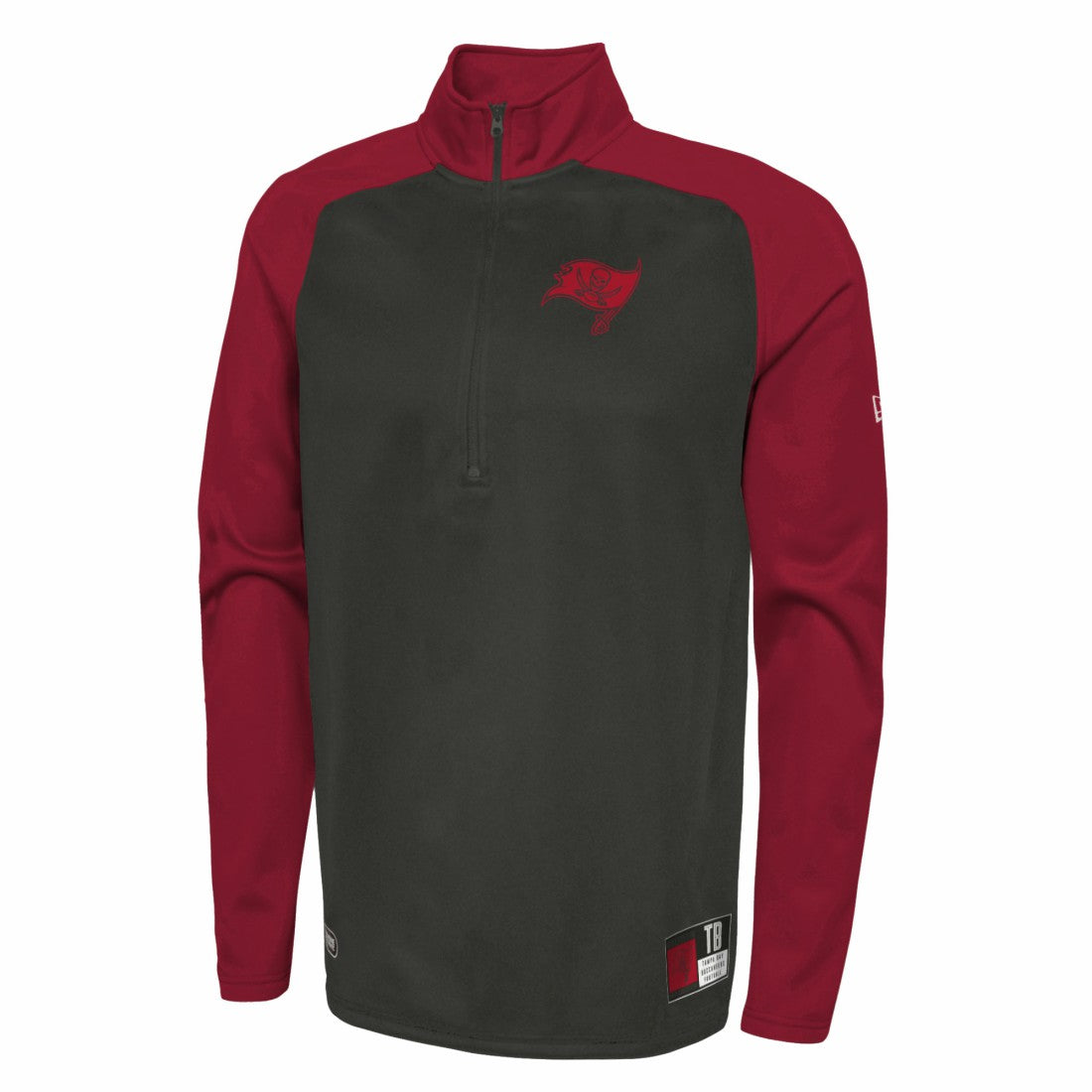Tampa Bay Buccaneers New Era Combine Authentic O-Line Raglan Half-Zip Jacket