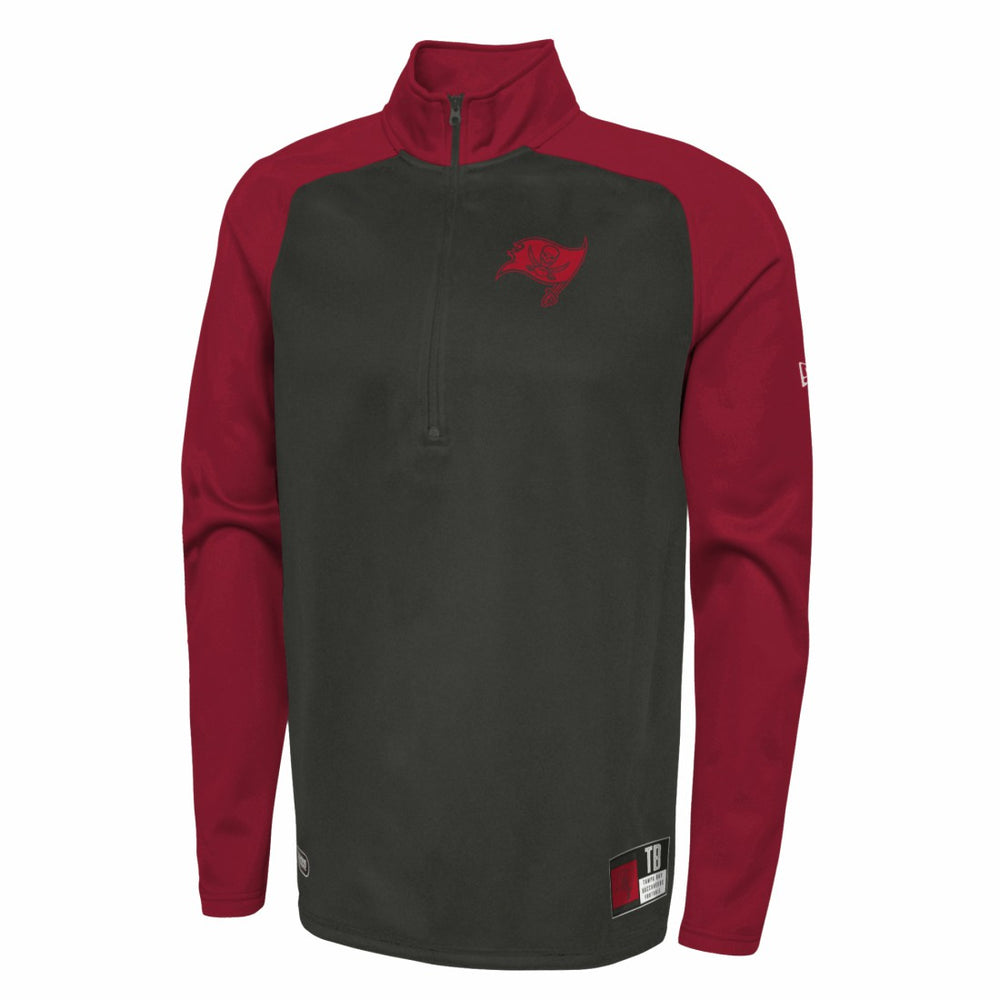 Tampa Bay Buccaneers New Era Combine Authentic O-Line Raglan Half-Zip Jacket