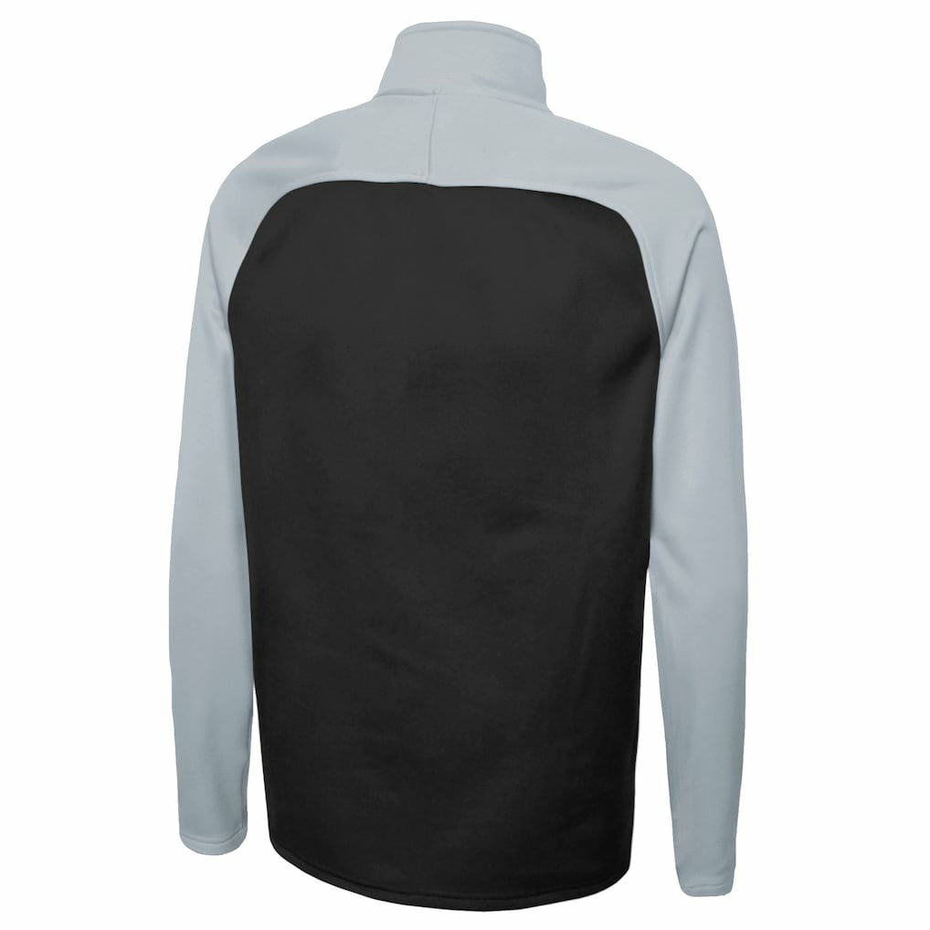 Las Vegas Raiders New Era Combine Authentic O-Line Raglan Half-Zip Jacket