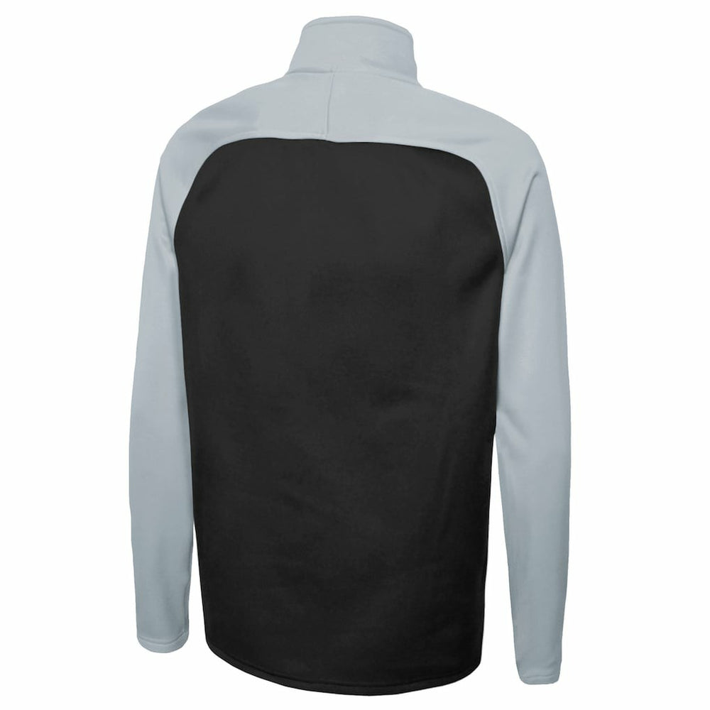 Las Vegas Raiders New Era Combine Authentic O-Line Raglan Half-Zip Jacket