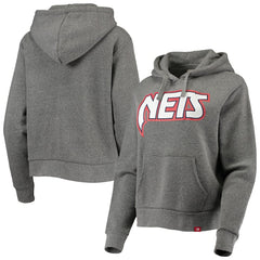 Brooklyn Nets Sportiqe Women's Moments Mixtape Ava Tri-Blend Pullover Hoodie New