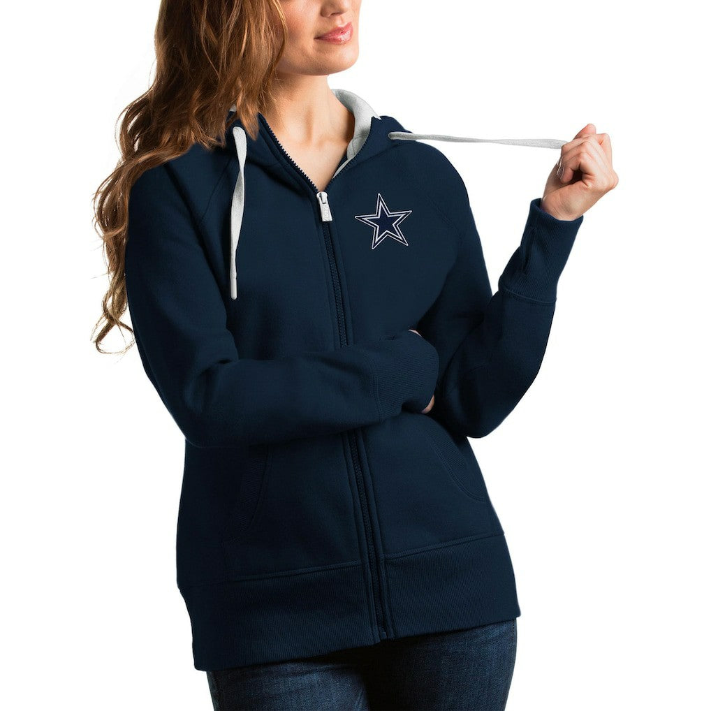 Dallas Cowboys  Antigua Women's Victory Full-Zip Hoodie