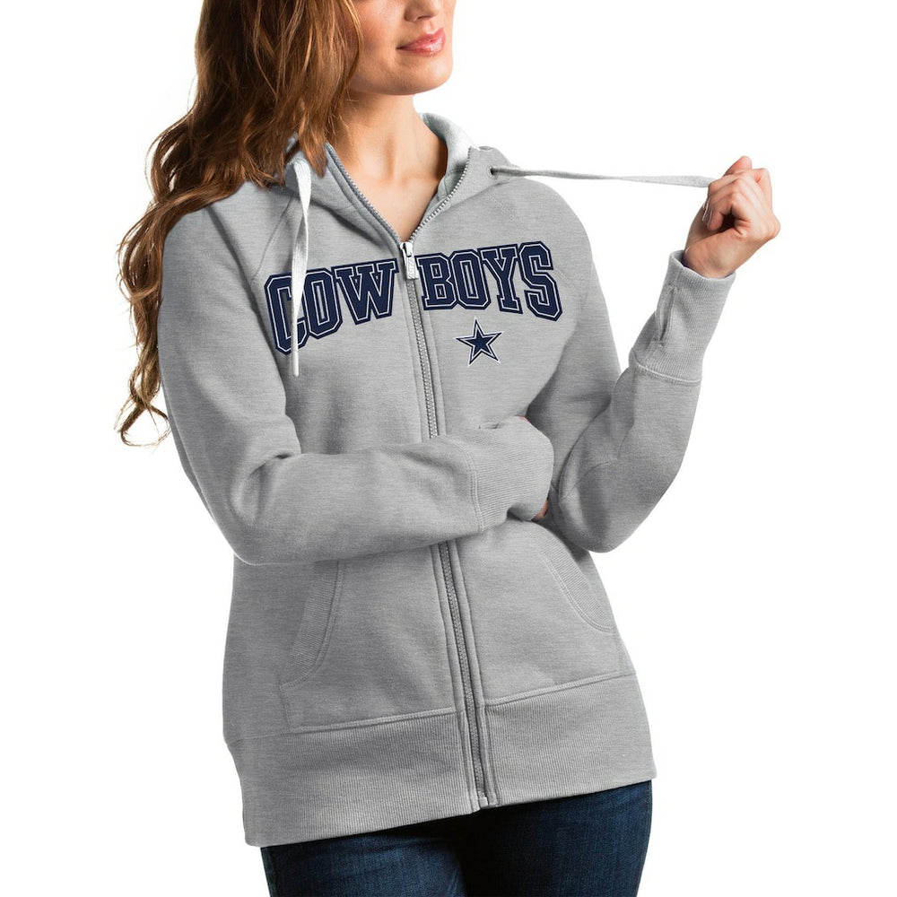 Dallas Cowboys  Antigua Women's Team Victory Full-Zip Hoodie