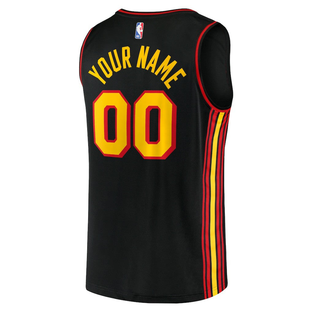 Atlanta Hawks Fast Break Replica Custom Jersey Black New