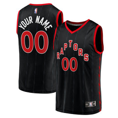 Toronto Raptors Fast Break Replica Custom Jersey Black Discount
