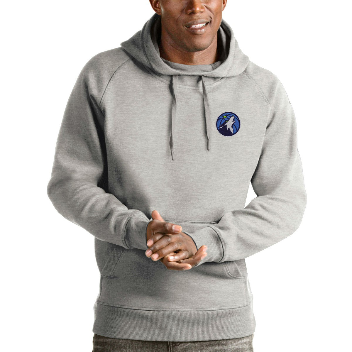 Minnesota Timberwolves Antigua Victory Pullover Hoodie On Sale