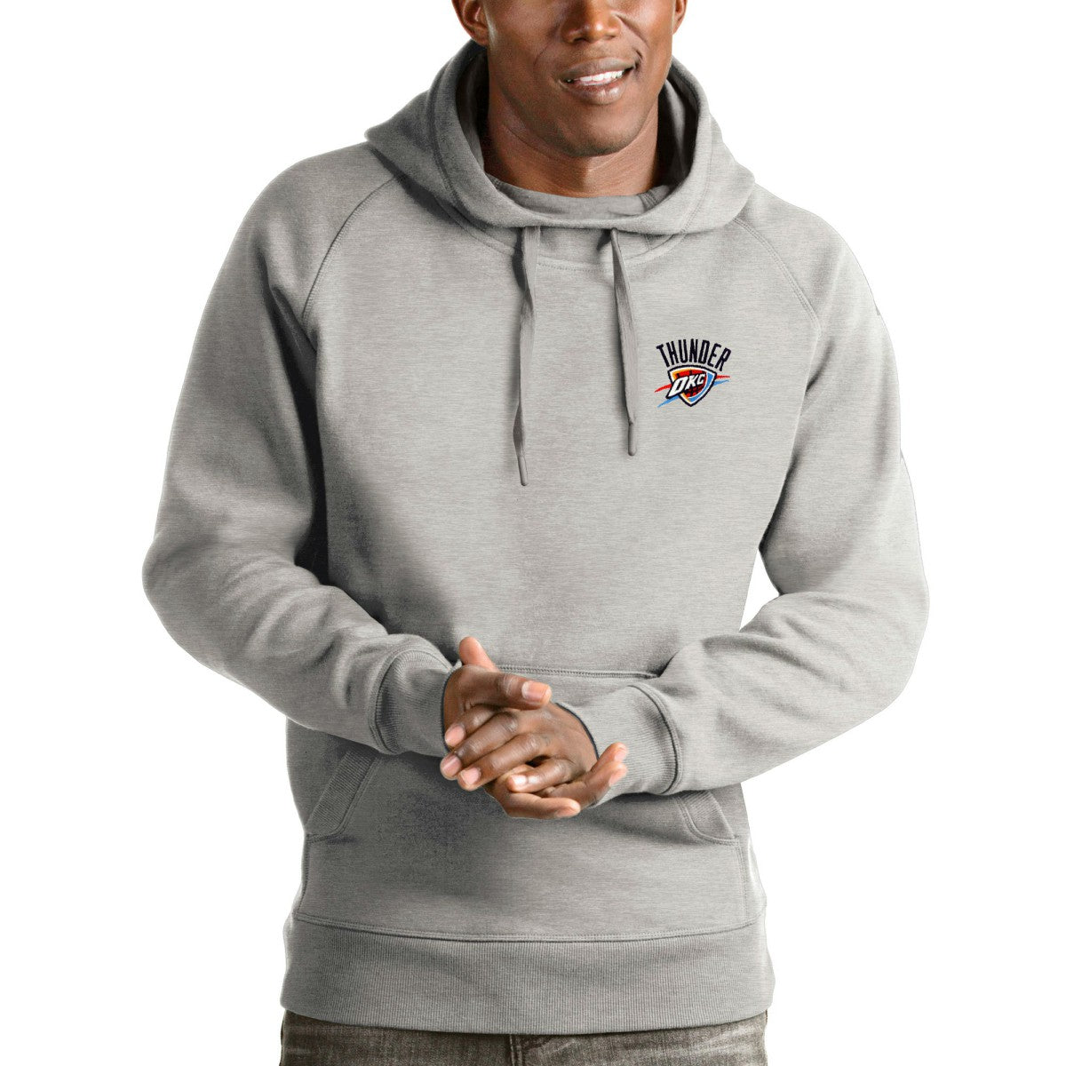 Oklahoma City Thunder Antigua Victory Pullover Hoodie New