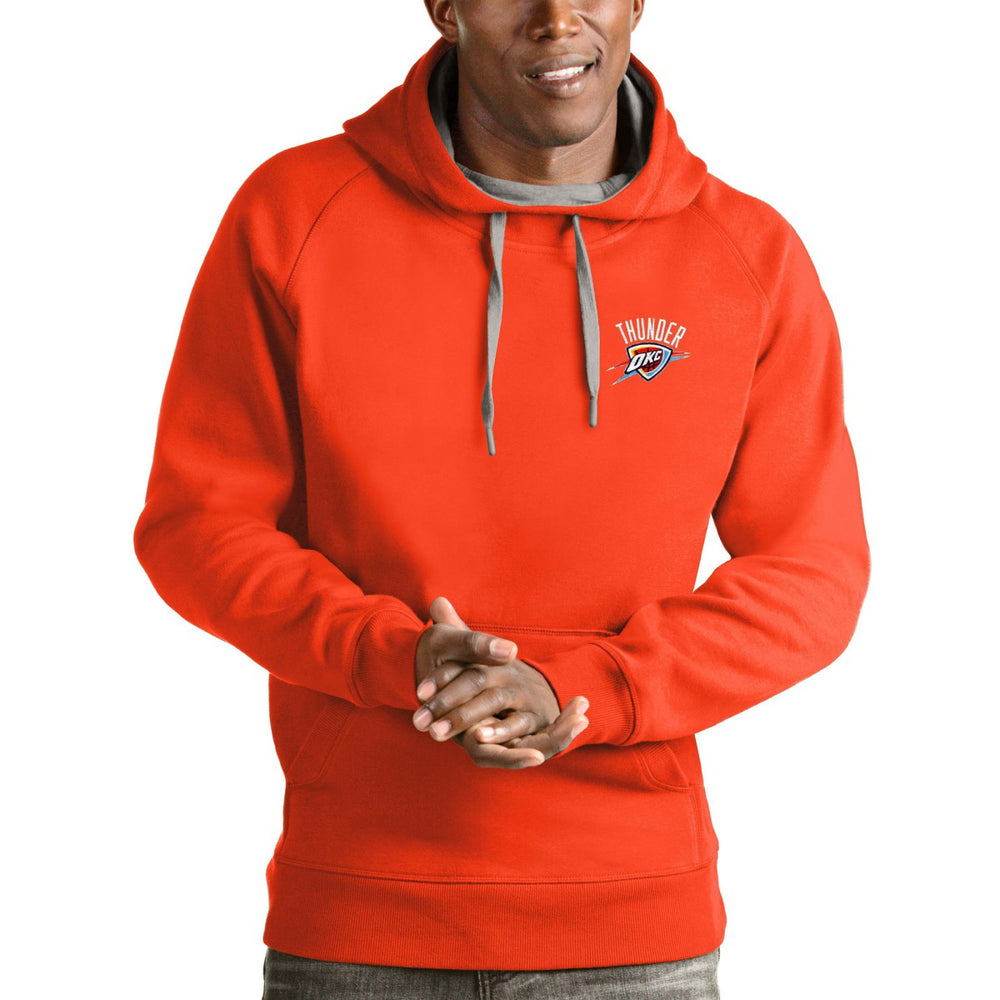 Oklahoma City Thunder Antigua Victory Pullover Hoodie On Sale