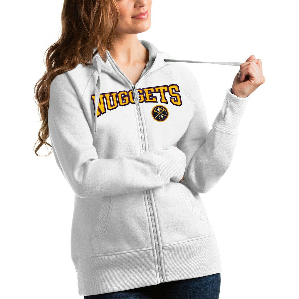 Denver Nuggets Antigua Women's Team Victory Full-Zip Hoodie sale Discount