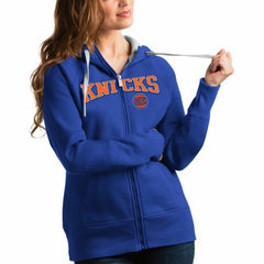 New York Knicks Antigua Women's Team Victory Full-Zip Hoodie Online