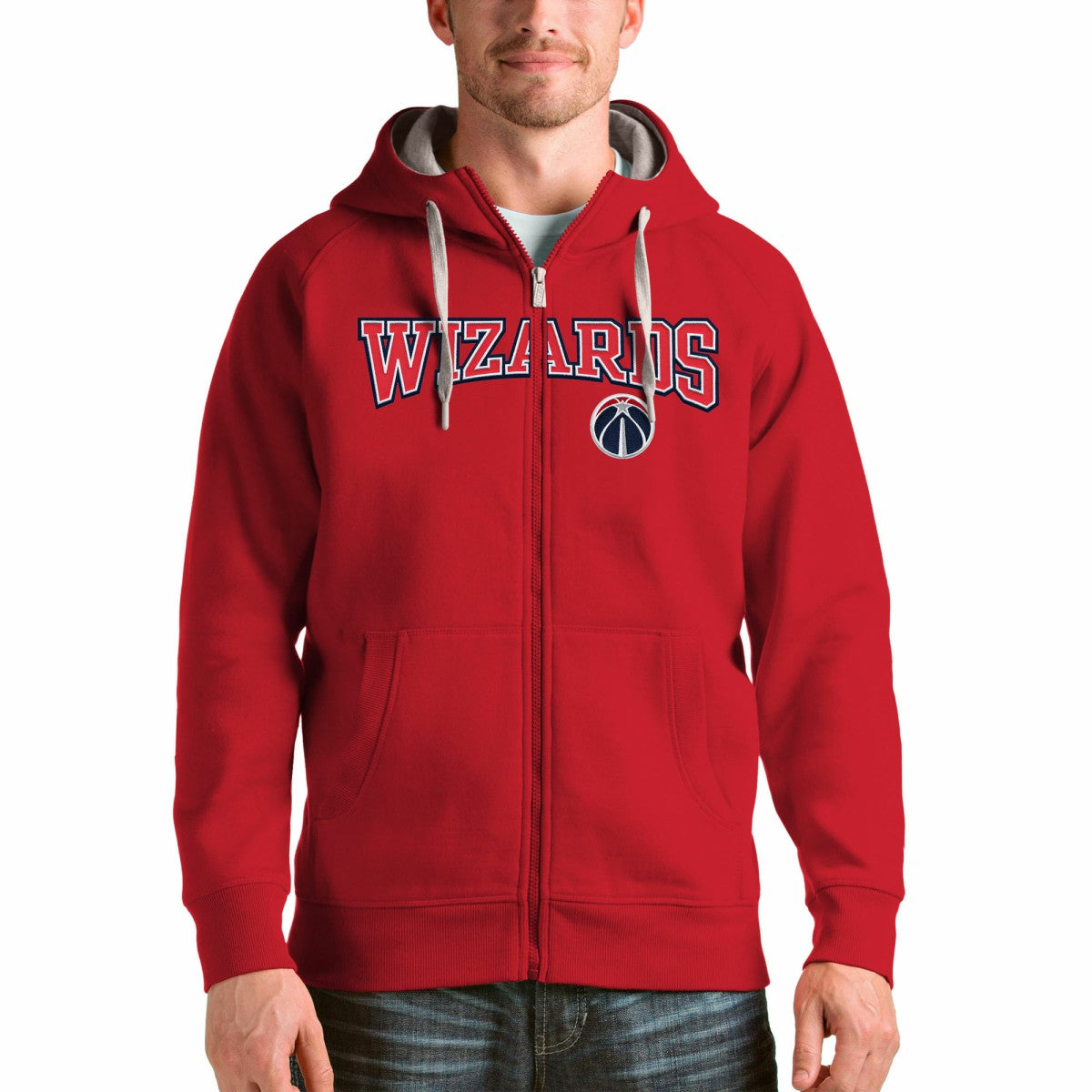 Washington Wizards Antigua Victory Full-Zip Hoodie Online
