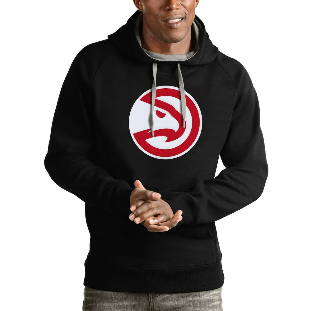 Atlanta Hawks Antigua Logo Victory Pullover Hoodie On Sale
