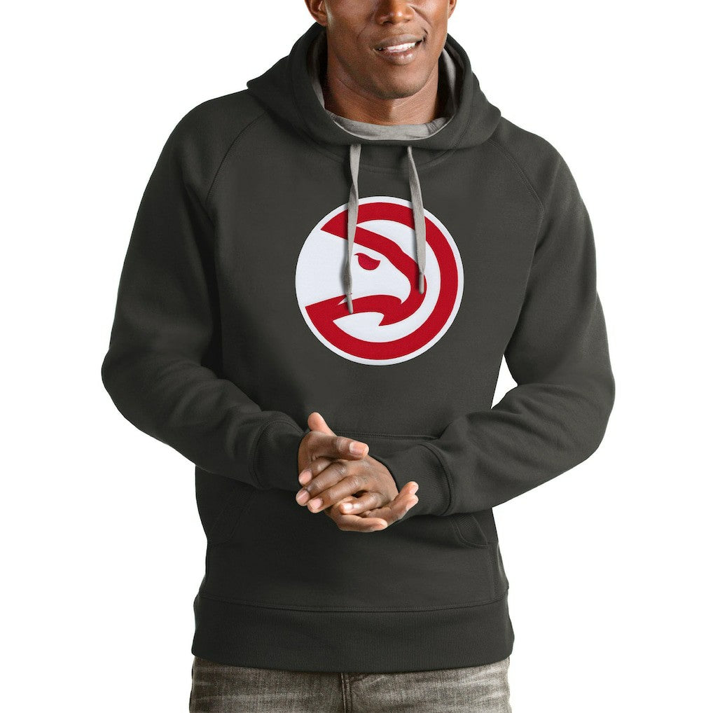 Atlanta Hawks Antigua Logo Victory Pullover Hoodie For Sale