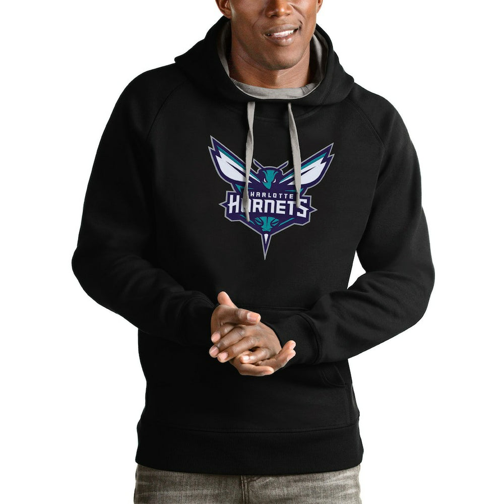 Charlotte Hornets Antigua Logo Victory Pullover Hoodie Online