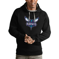 Charlotte Hornets Antigua Logo Victory Pullover Hoodie Online