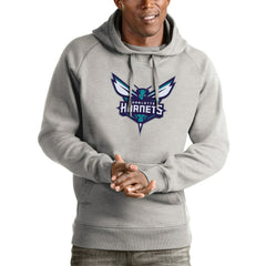 Charlotte Hornets Antigua Logo Victory Pullover Hoodie On Sale