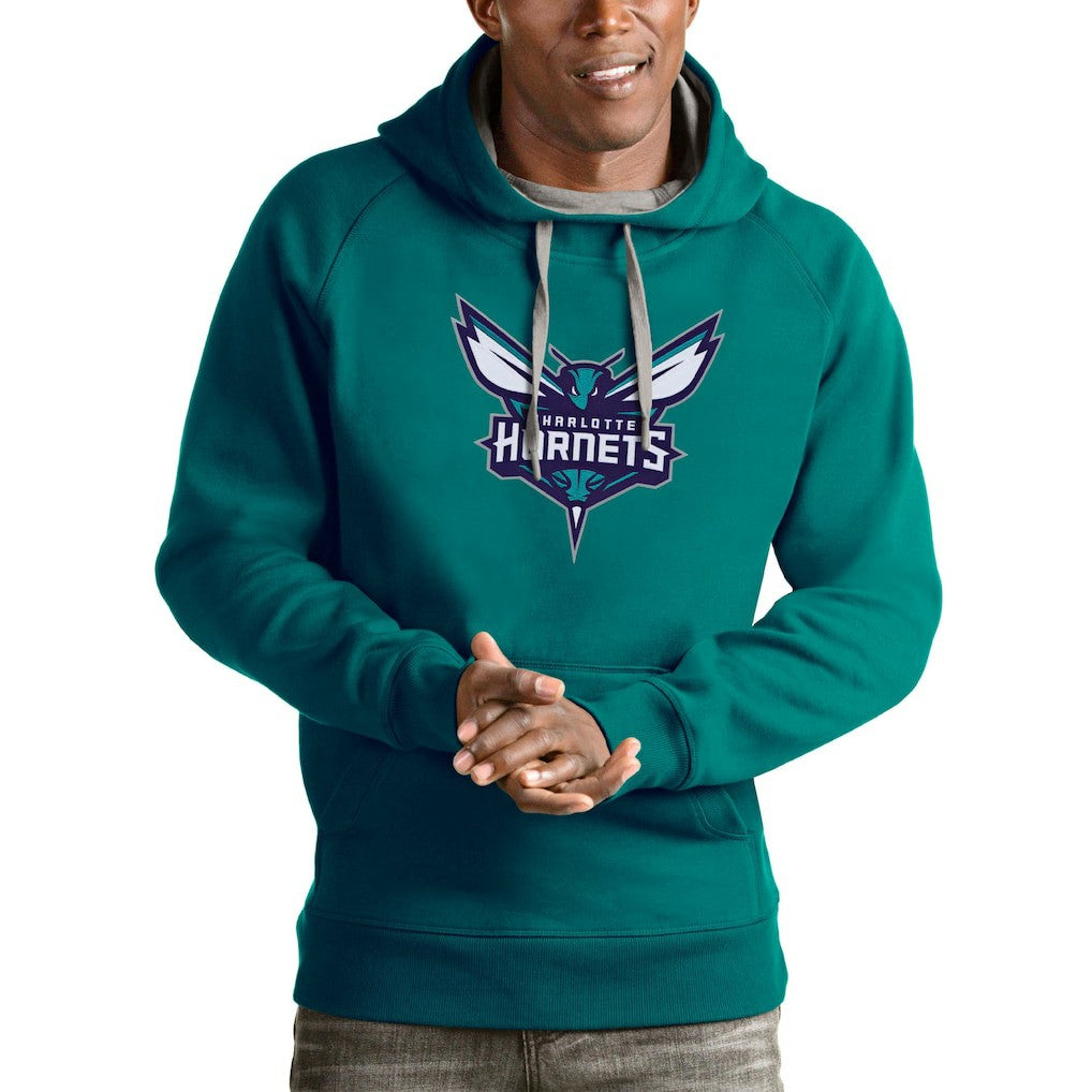 Charlotte Hornets Antigua Logo Victory Pullover Hoodie Online