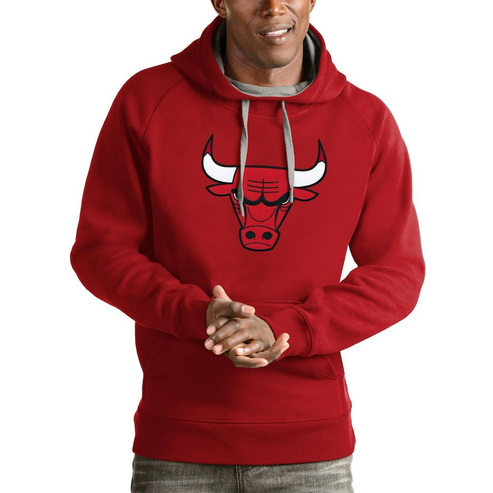 Chicago Bulls Antigua Logo Victory Pullover Hoodie Discount