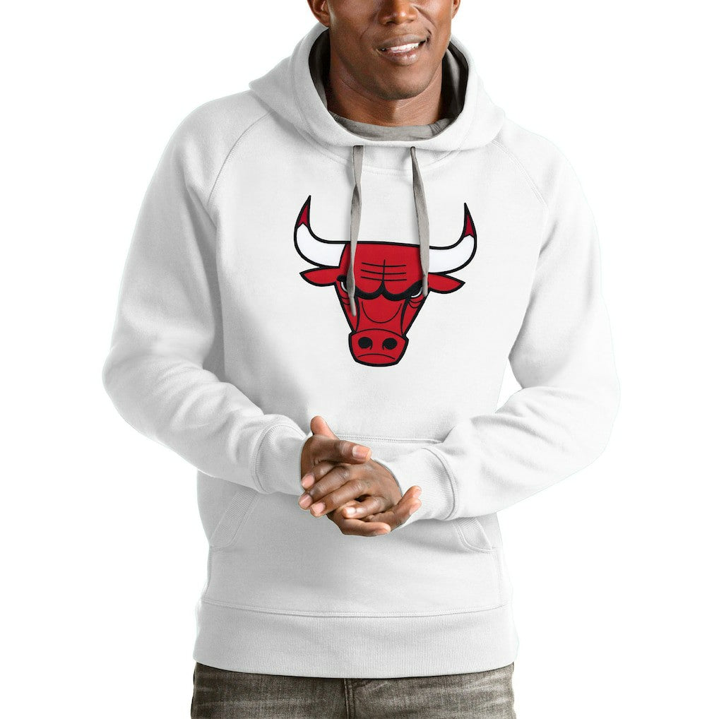 Chicago Bulls Antigua Logo Victory Pullover Hoodie sale On Sale