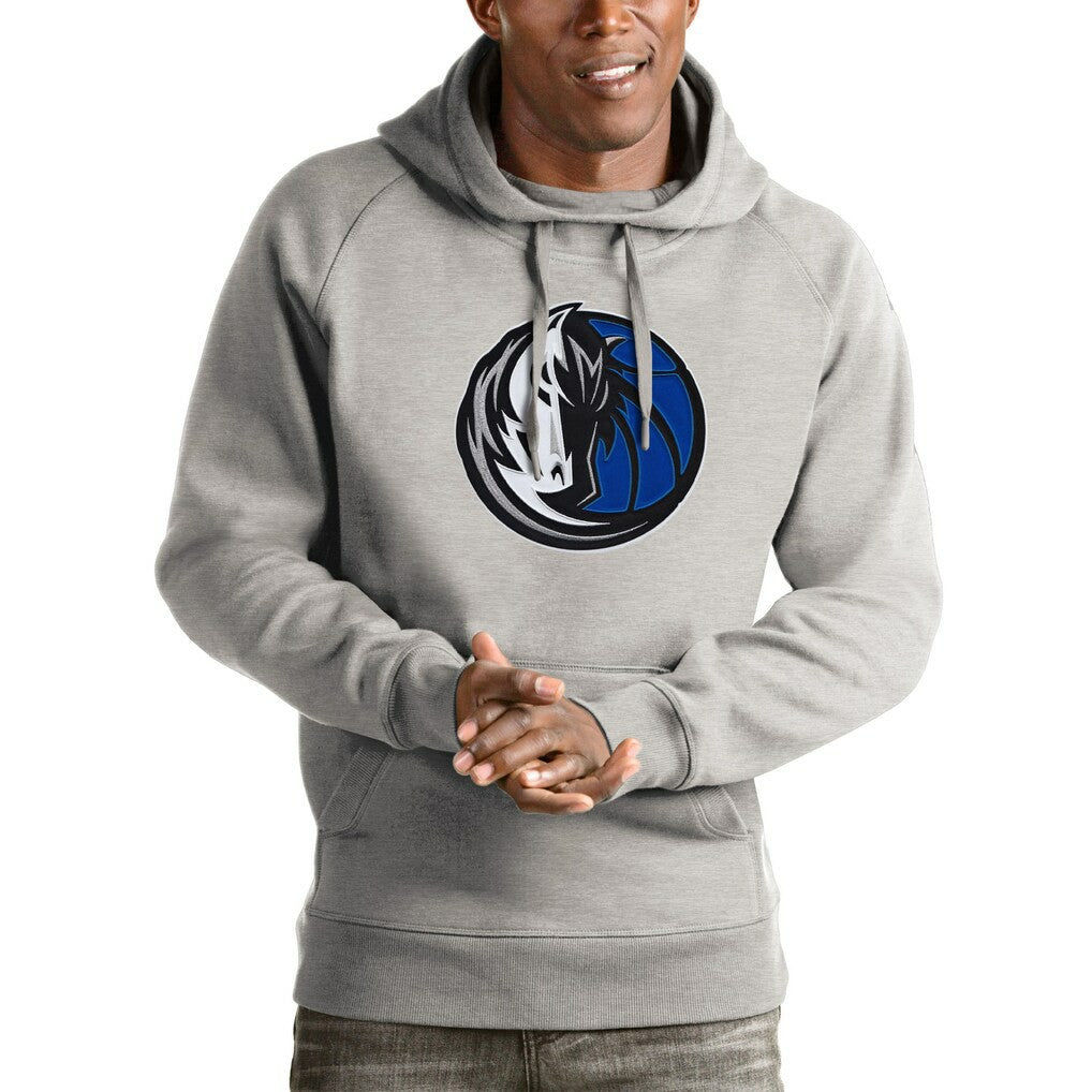 Dallas Mavericks Antigua Logo Victory Pullover Hoodie sale Discount