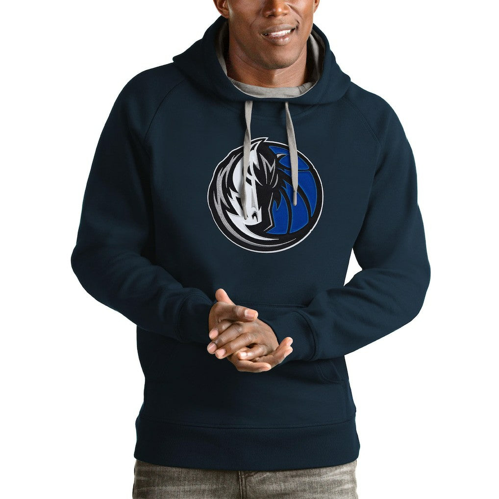 Dallas Mavericks Antigua Logo Victory Pullover Hoodie sale Discount