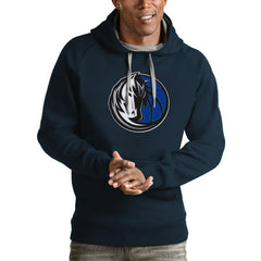 Dallas Mavericks Antigua Logo Victory Pullover Hoodie sale Discount