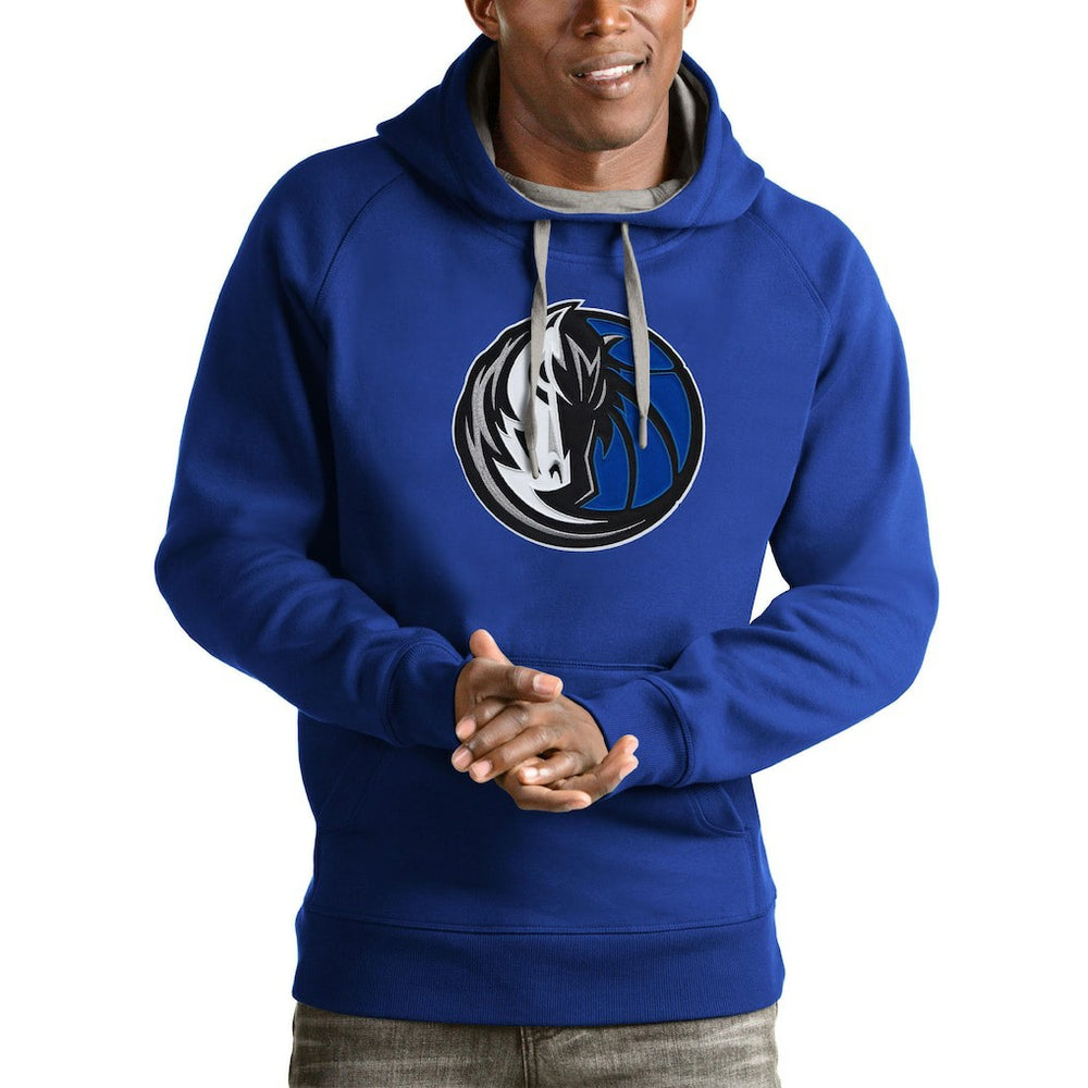 Dallas Mavericks Antigua Logo Victory Pullover Hoodie sale Online