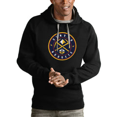 Denver Nuggets Antigua Logo Victory Pullover Hoodie sale Discount
