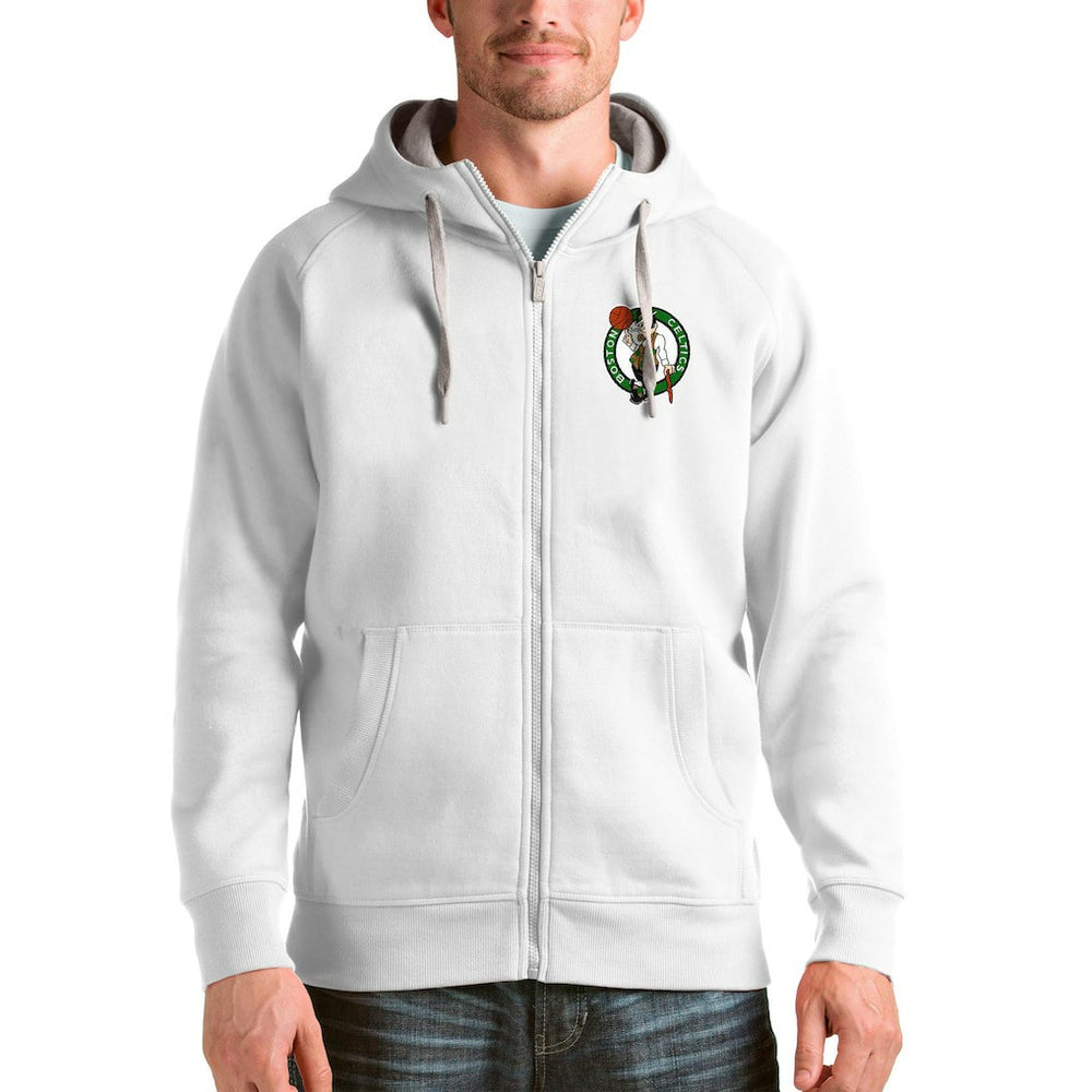 Boston Celtics Antigua Logo Victory Full-Zip Hoodie Online