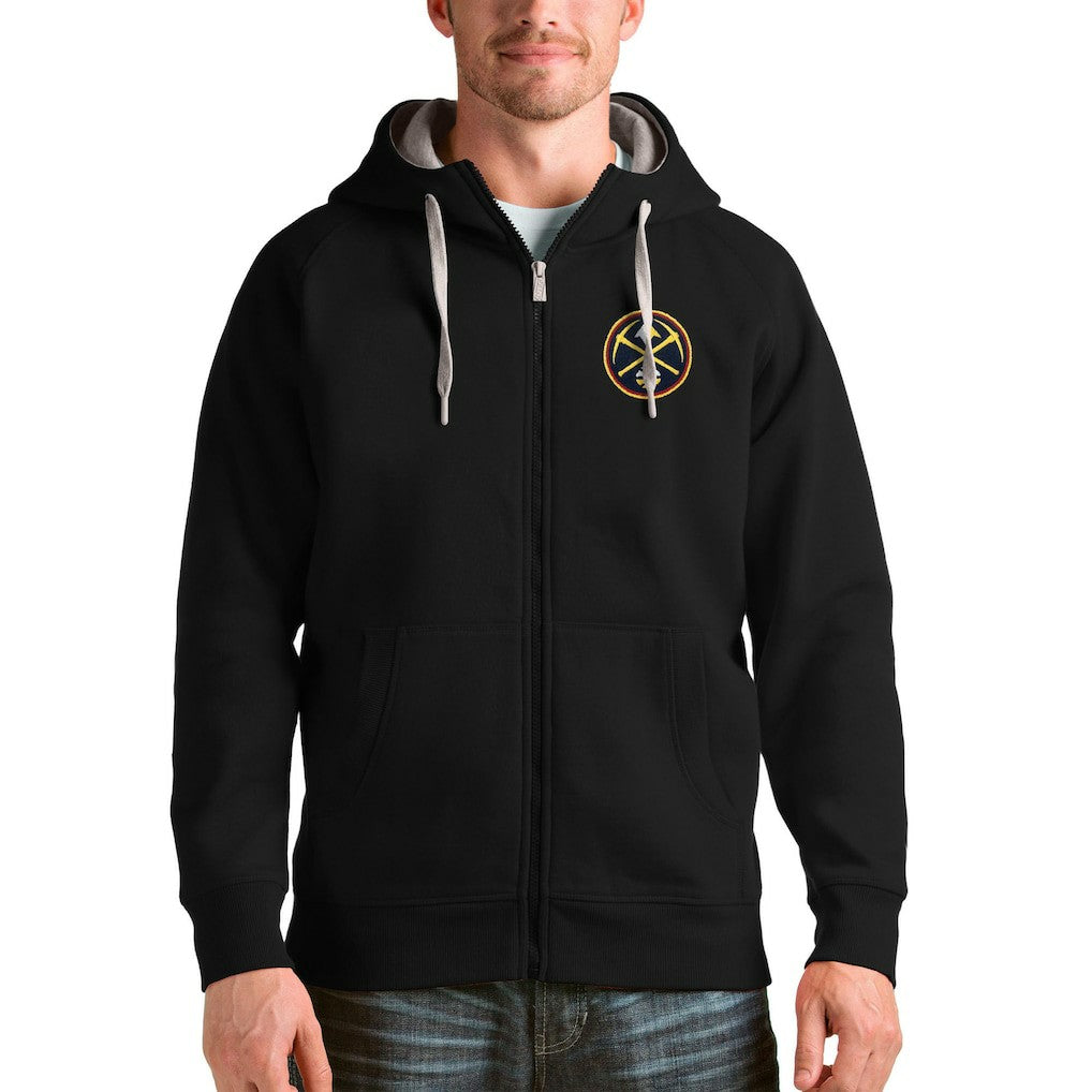 Denver Nuggets Antigua Logo Victory Full-Zip Hoodie sale Online
