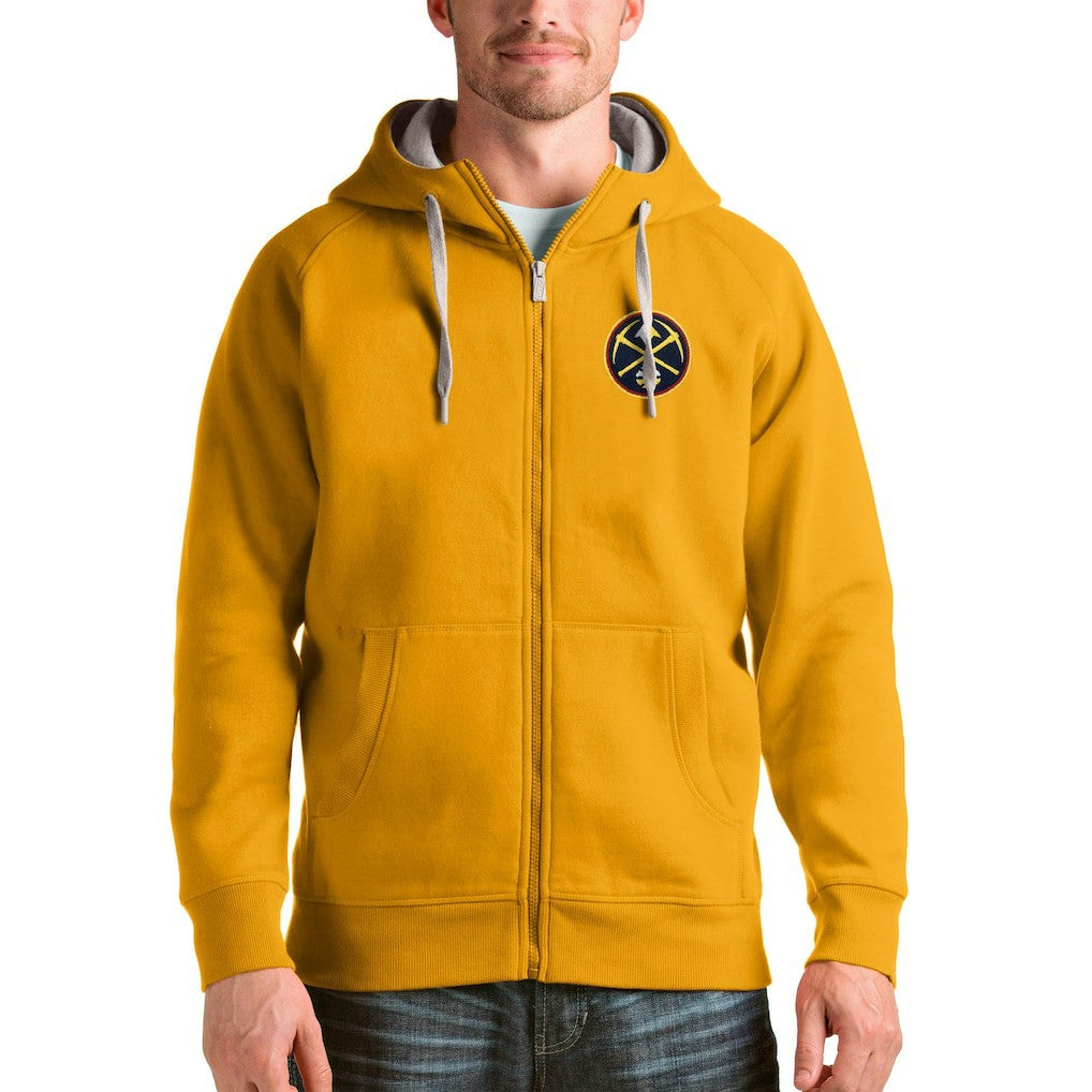 Denver Nuggets Antigua Logo Victory Full-Zip Hoodie On Sale