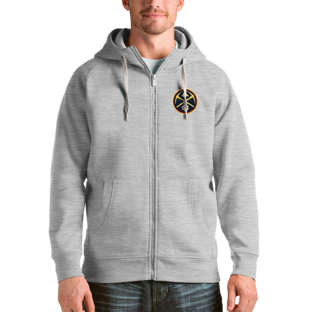 Denver Nuggets Antigua Logo Victory Full-Zip Hoodie sale Discount
