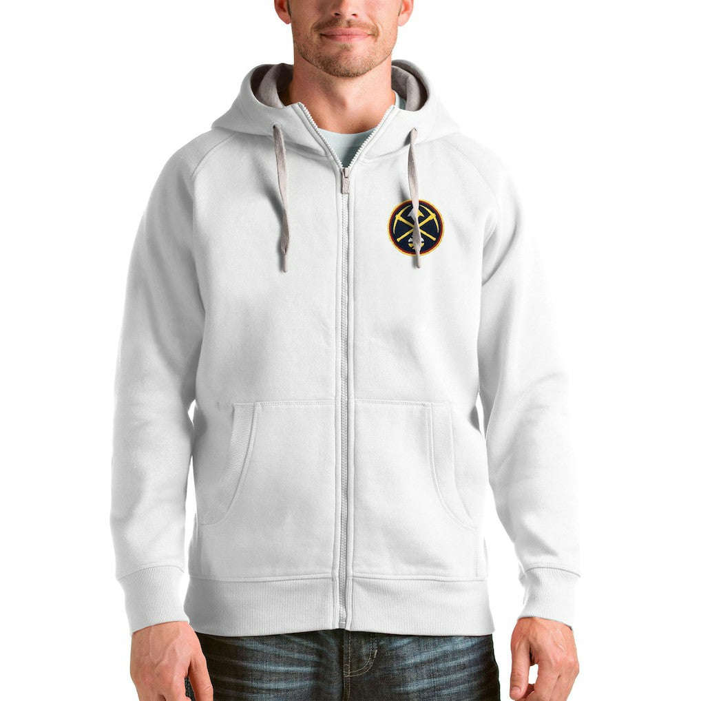 Denver Nuggets Antigua Logo Victory Full-Zip Hoodie sale For Sale