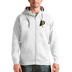 Indiana Pacers Antigua Logo Victory Full-Zip Hoodie On Sale