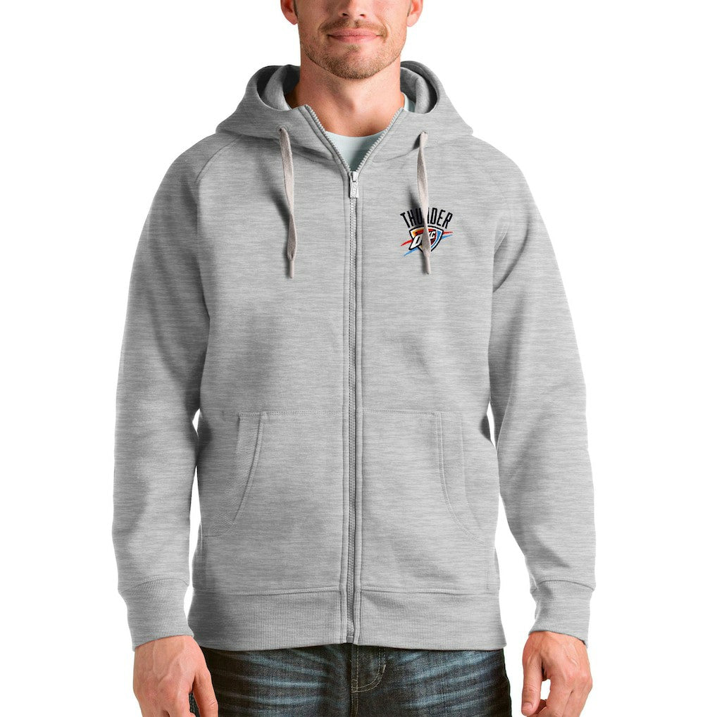 Oklahoma City Thunder Antigua Logo Victory Full-Zip Hoodie On Sale