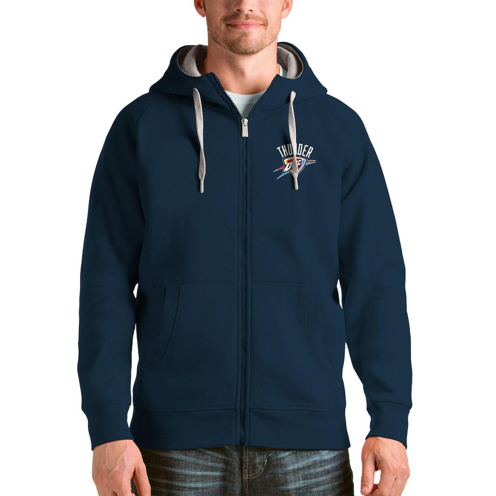 Oklahoma City Thunder Antigua Logo Victory Full-Zip Hoodie Online