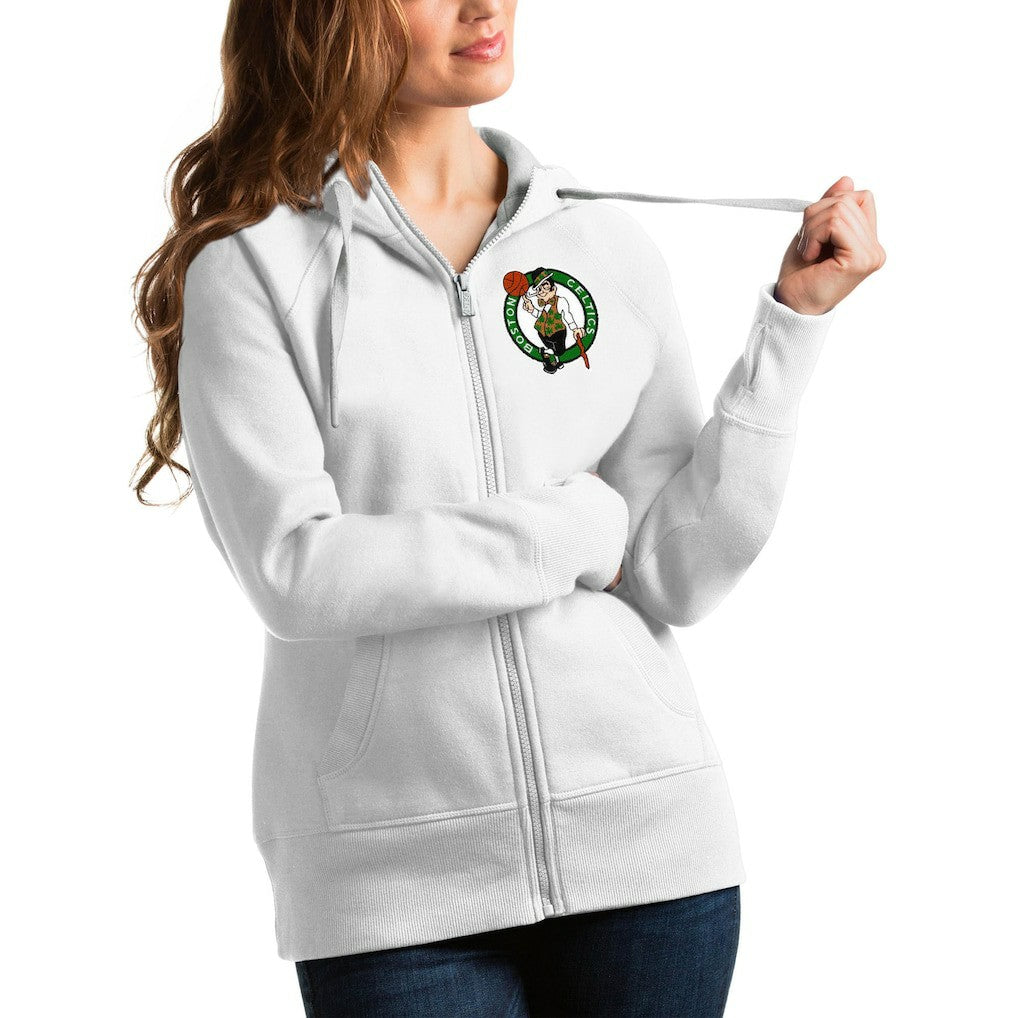 Boston Celtics Antigua Women's Victory Full-Zip Hoodie Discount