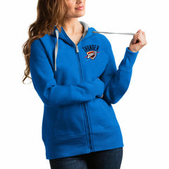 Oklahoma City Thunder Antigua Women's Victory Full-Zip Hoodie New