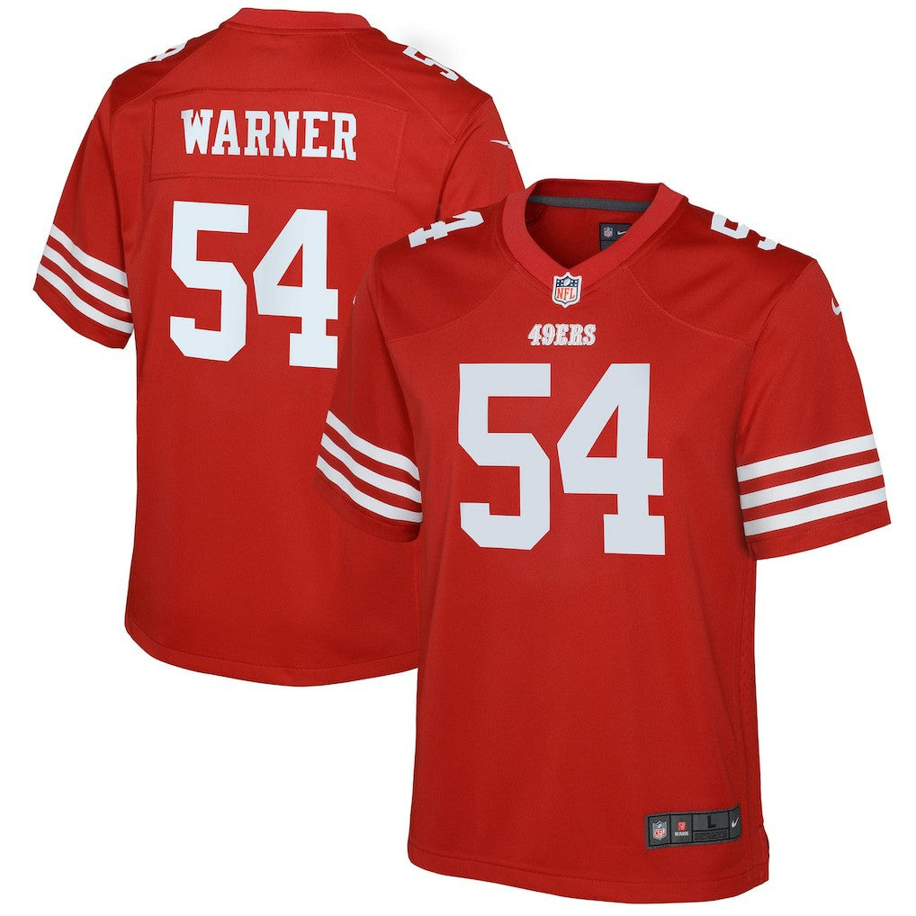 San Francisco 49ers Nike Fred Warner  Youth Game Jersey