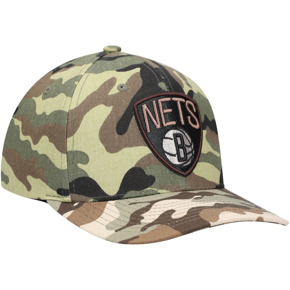 Brooklyn Nets Woodland Desert Snapback Hat Discount