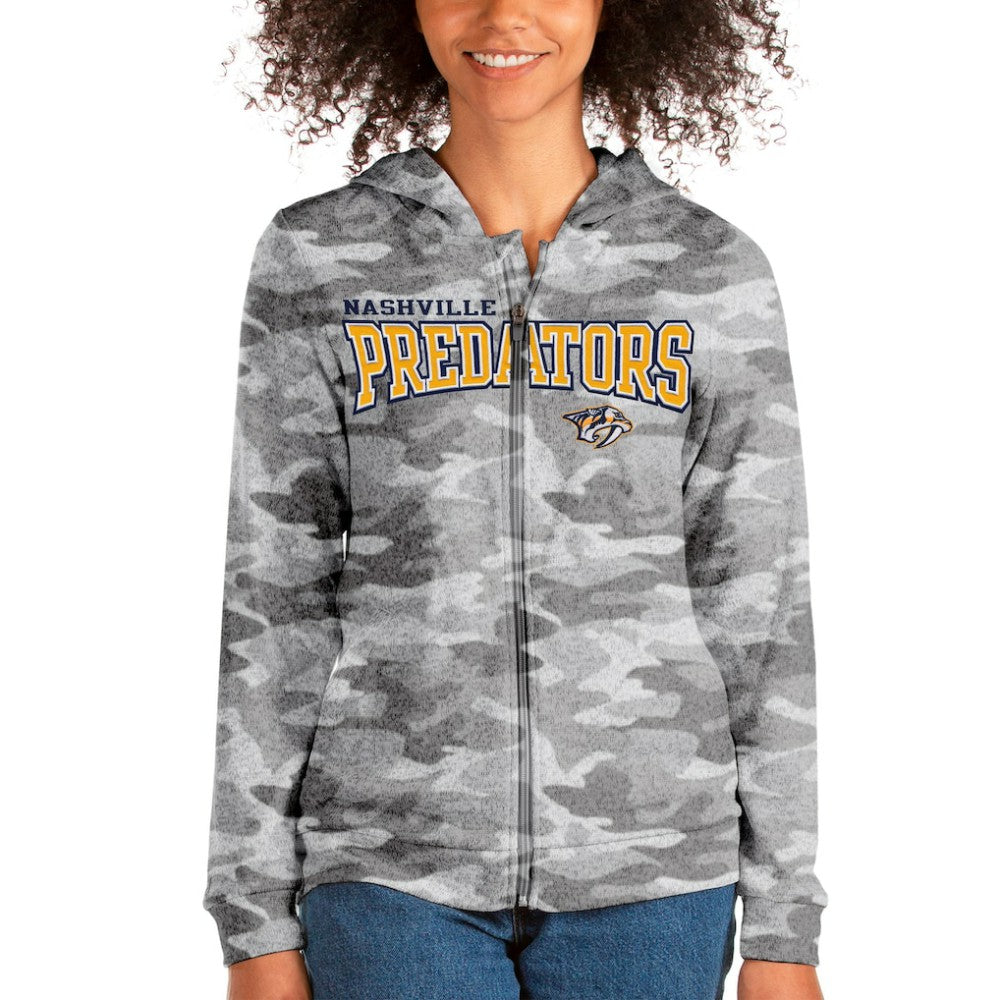 Nashville Predators Antigua Women's Team Absolute Full-Zip Hoodie Outlet