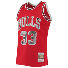 Scottie Pippen Chicago Bulls 1997/98 Hardwood Classics NBA 75th Anniversary Diamond Swingman Jersey sale On Sale
