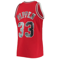 Scottie Pippen Chicago Bulls 1997/98 Hardwood Classics NBA 75th Anniversary Diamond Swingman Jersey sale On Sale