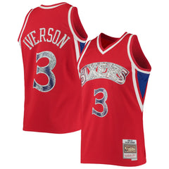 Allen Iverson Philadelphia 76ers 1996/97 Hardwood Classics NBA 75th Anniversary Diamond Swingman Jersey Discount