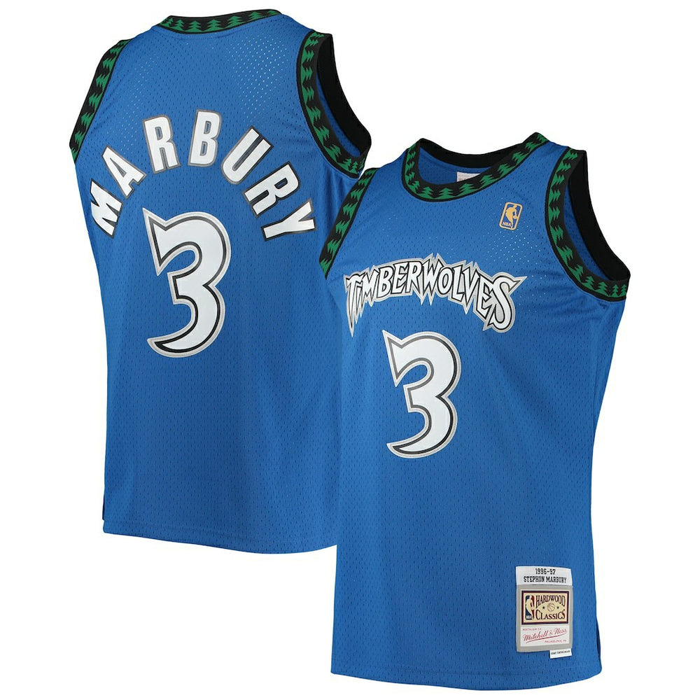 Stephon Marbury Minnesota Timberwolves 1996/97 Hardwood Classics Swingman Jersey New