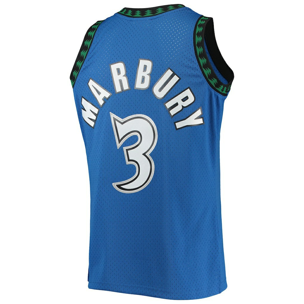 Stephon Marbury Minnesota Timberwolves 1996/97 Hardwood Classics Swingman Jersey New