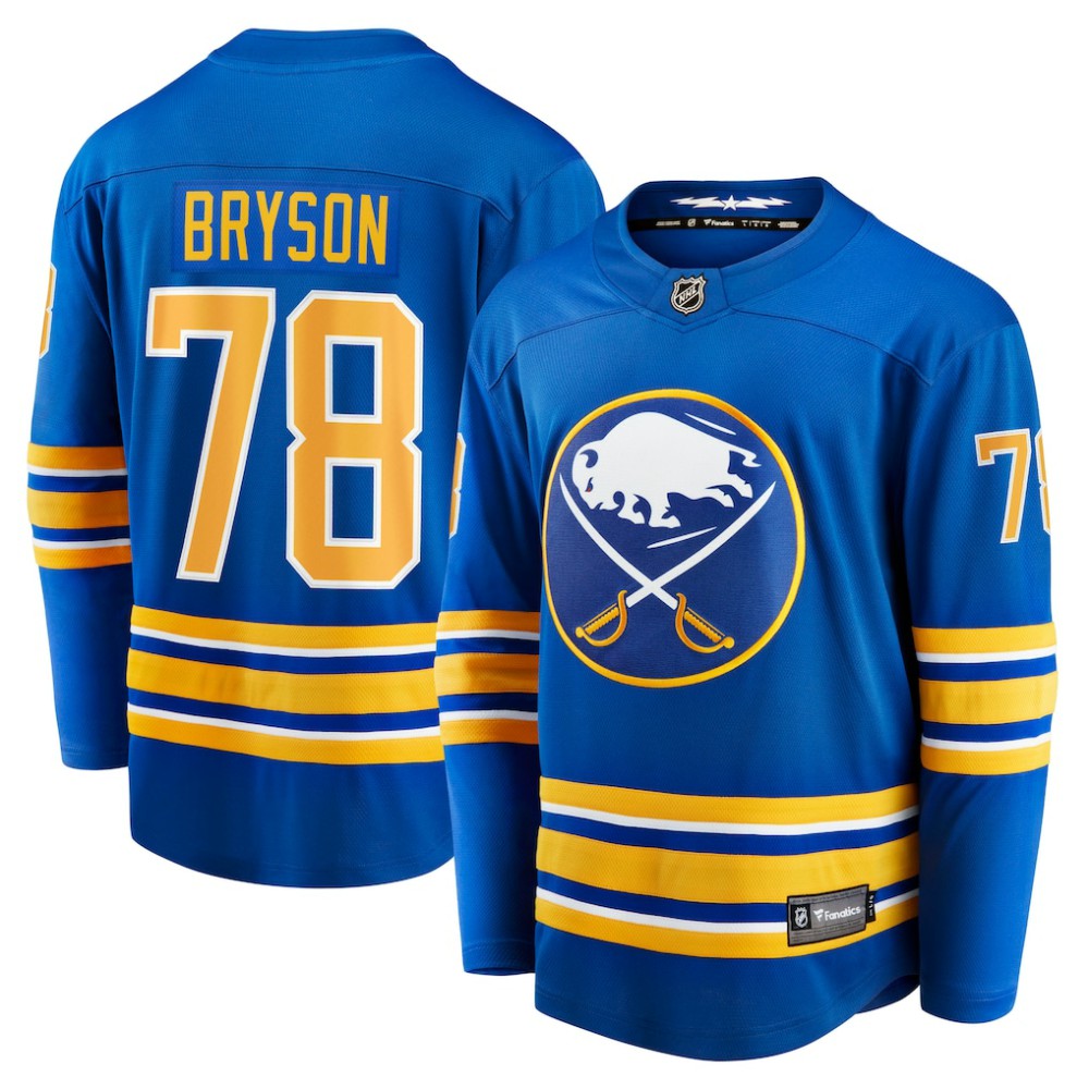 Jacob Bryson Buffalo Sabres Fanatics Home Breakaway Player Jersey For Sale